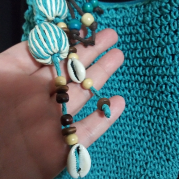 Pre-owned Nouveau blue beach hand bag in good condition. - Picture 5 of 5